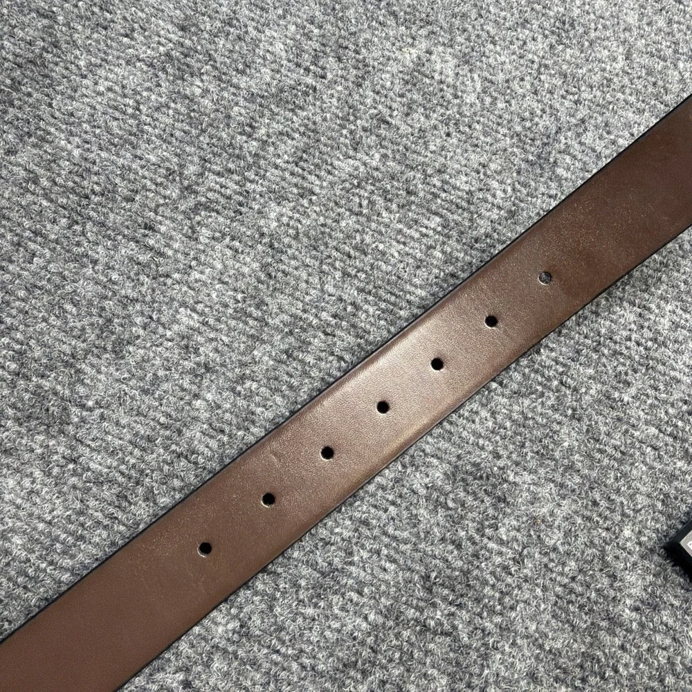 Nike Golf Leather REVERSIBLE Belt Mens Sz XL Black & Cognac Brown (42-44) New!!